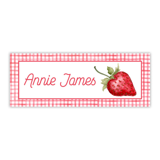 Strawberry Water Resistant Labels