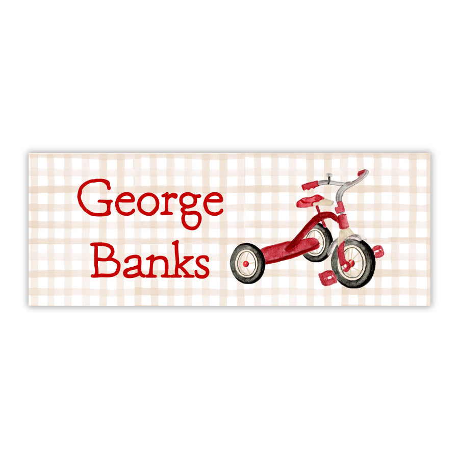 Tricycle Water Resistant Labels