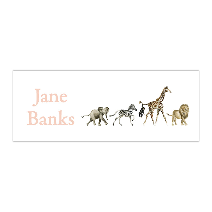 Zoo Animals Labels