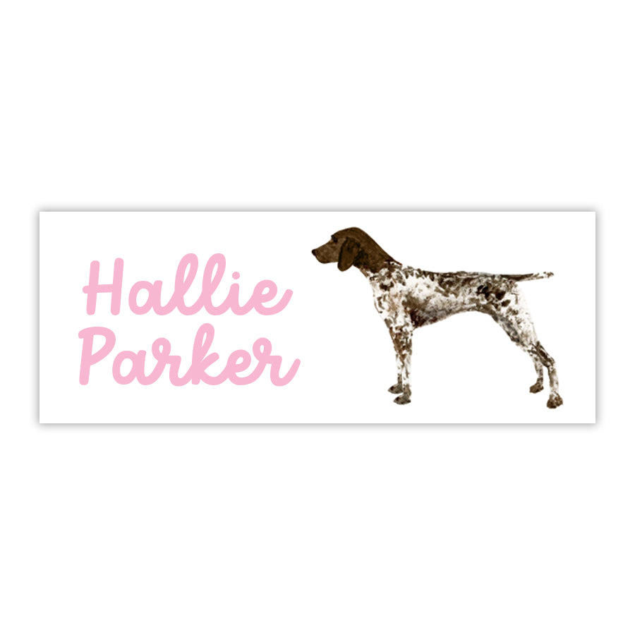 German Shorthair Pointer Water Resistant Labels