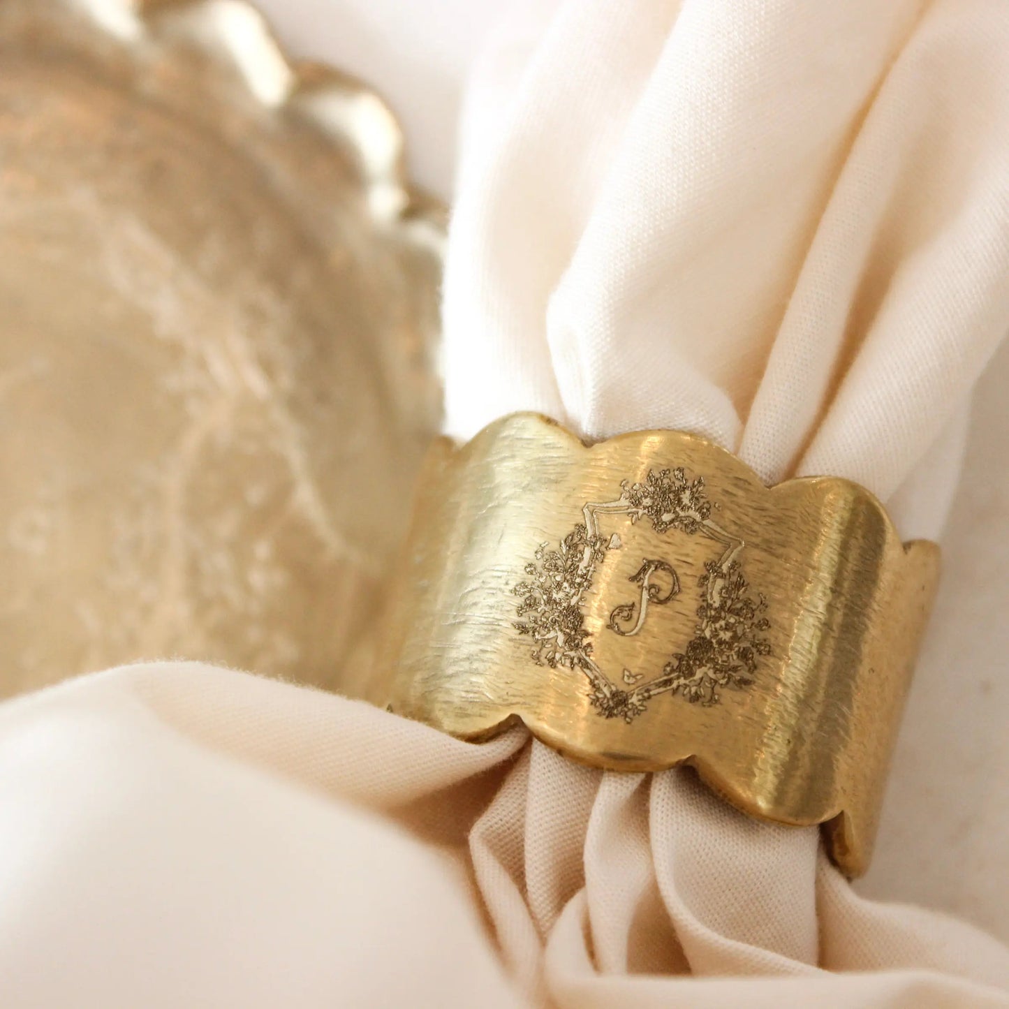 MFM x Emily Mayne Scallop Napkin Rings, Set of 2