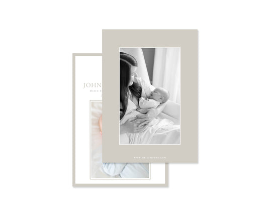 Gender Neutral Noah's Ark Birth Announcement