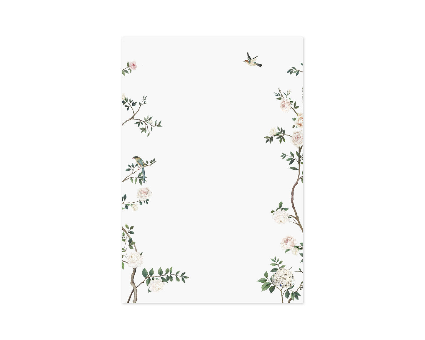 White Chinoiserie Notepad