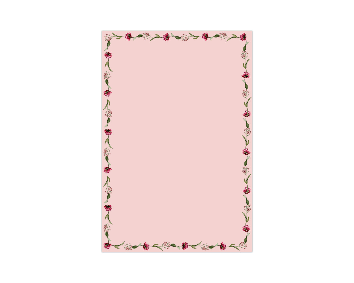 Pink Flora Notepad