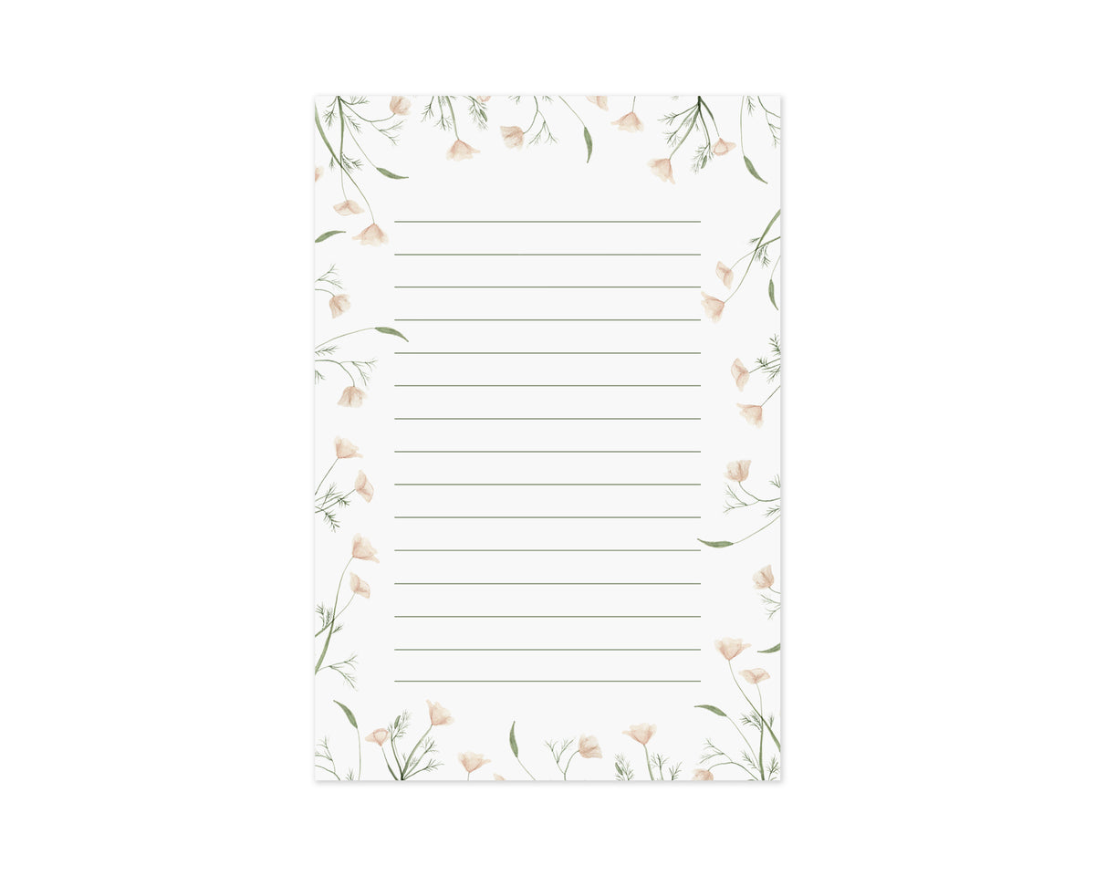 White Meadow Notepad