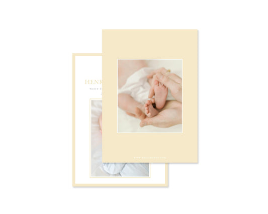 Gender Neutral Pram Birth Announcement