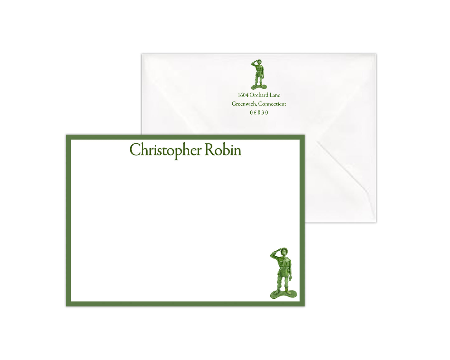 Army Man Stationery Set