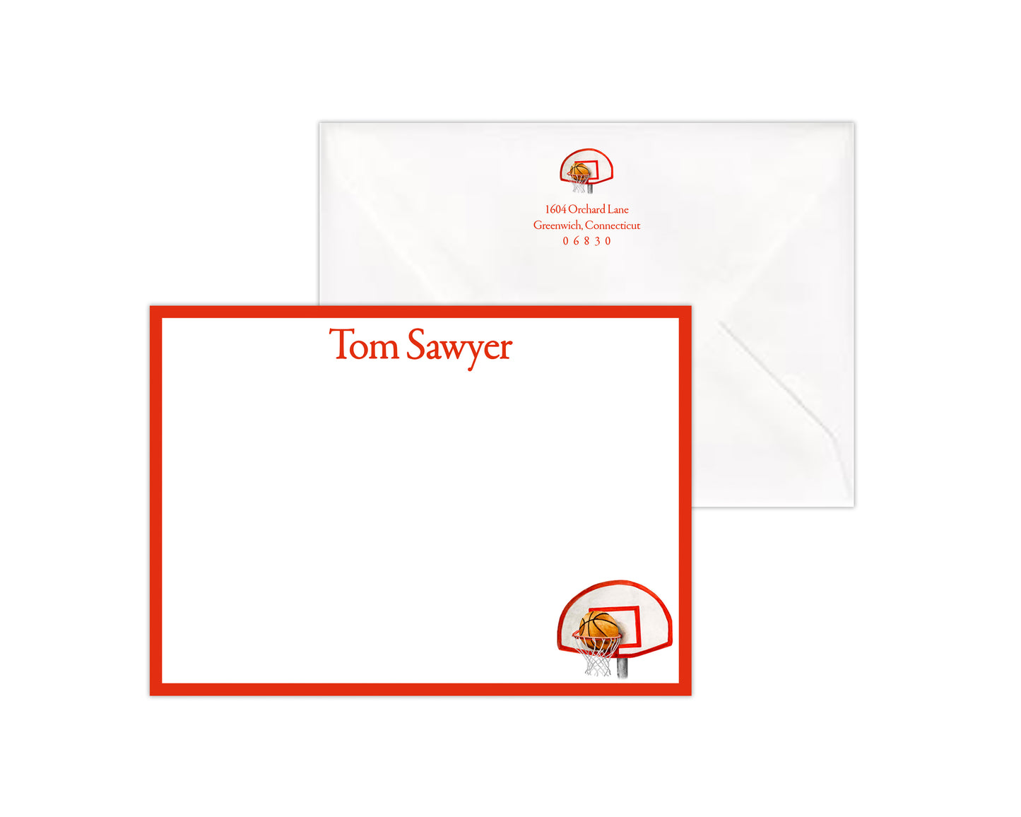 Basketball Hoop Stationery Set