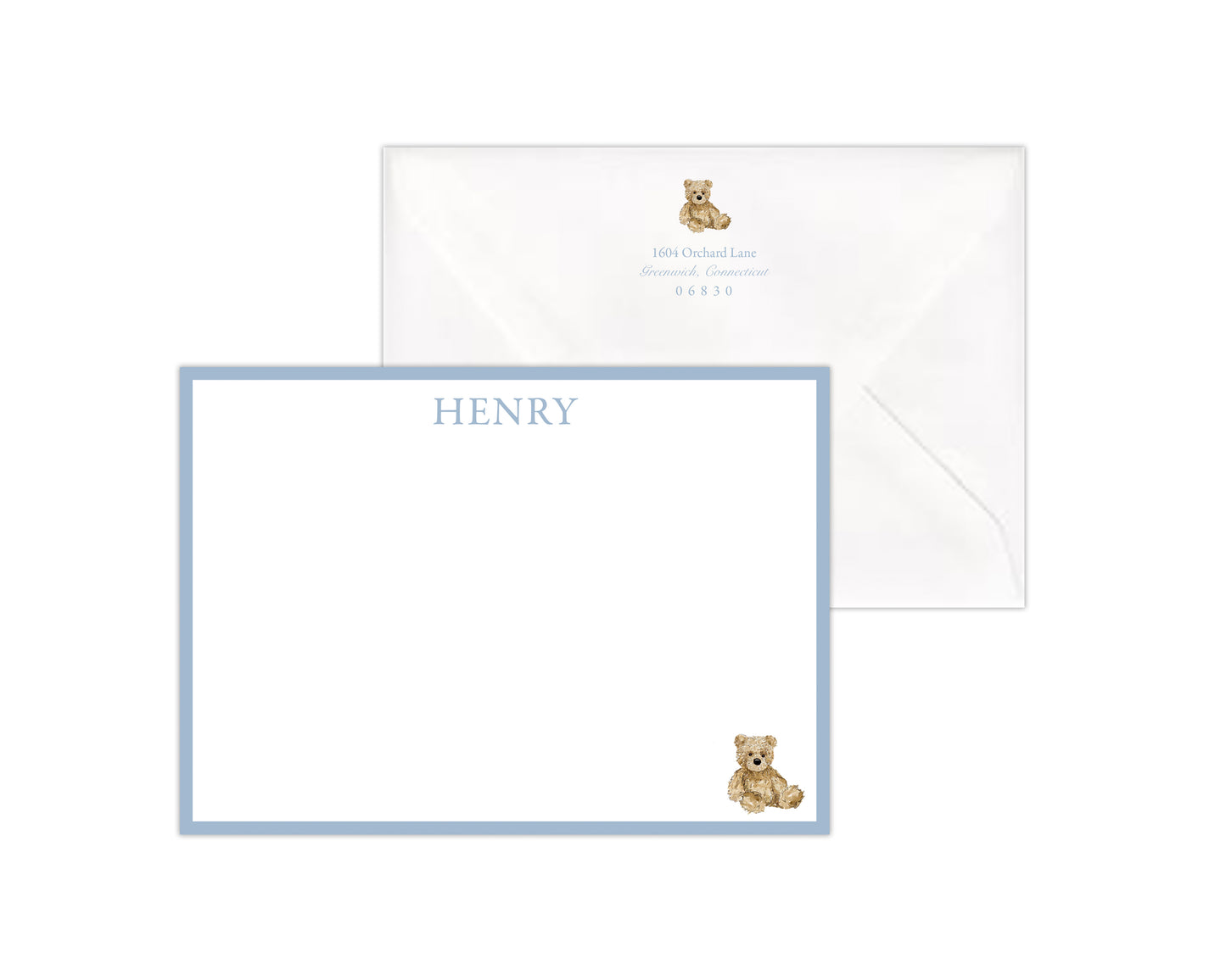 Teddy Bear Stationery Set