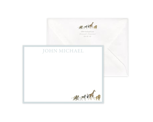 Zoo Animals Stationery Set