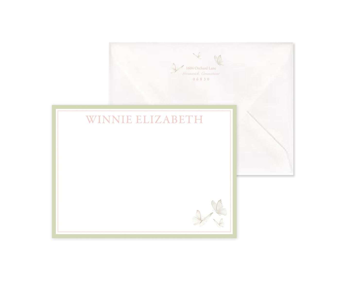 Classic Butterfly Stationery Set