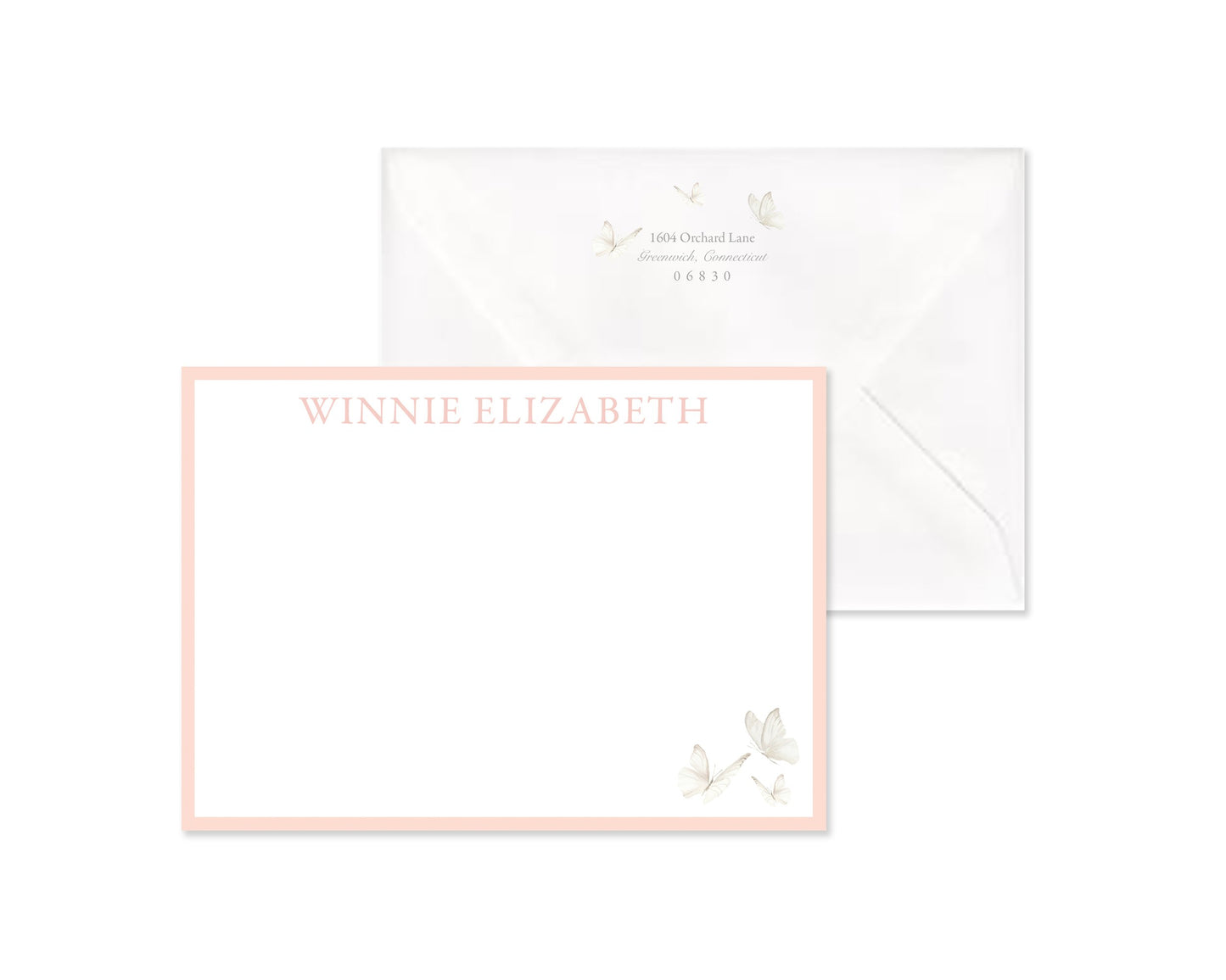 Classic Butterfly Stationery Set