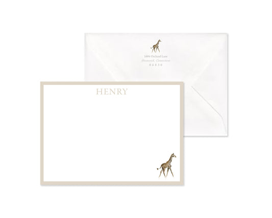 Classic Giraffe Stationery Set