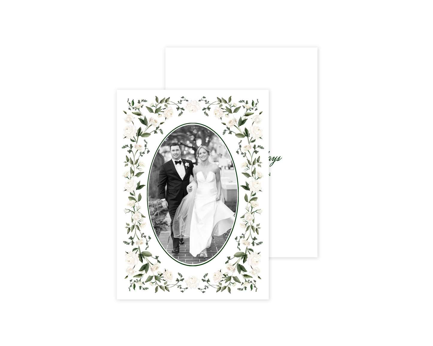 Botanicals Christmas Cards - White