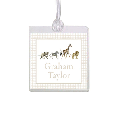 Zoo Animals Bag Tag