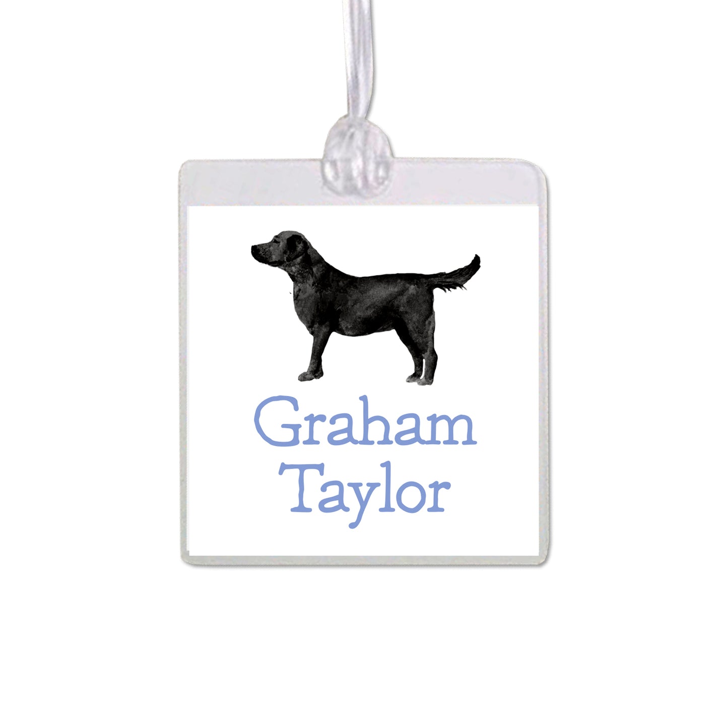 Black Labrador Retriever Bag Tag