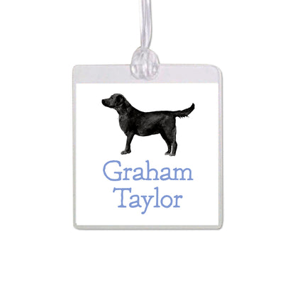 Black Labrador Retriever Bag Tag