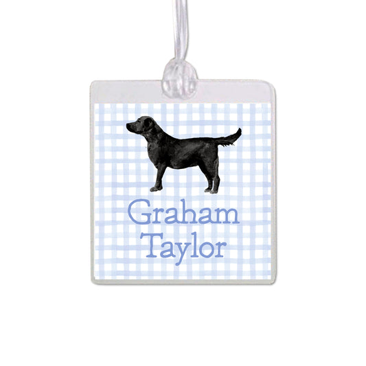 Black Labrador Retriever Bag Tag