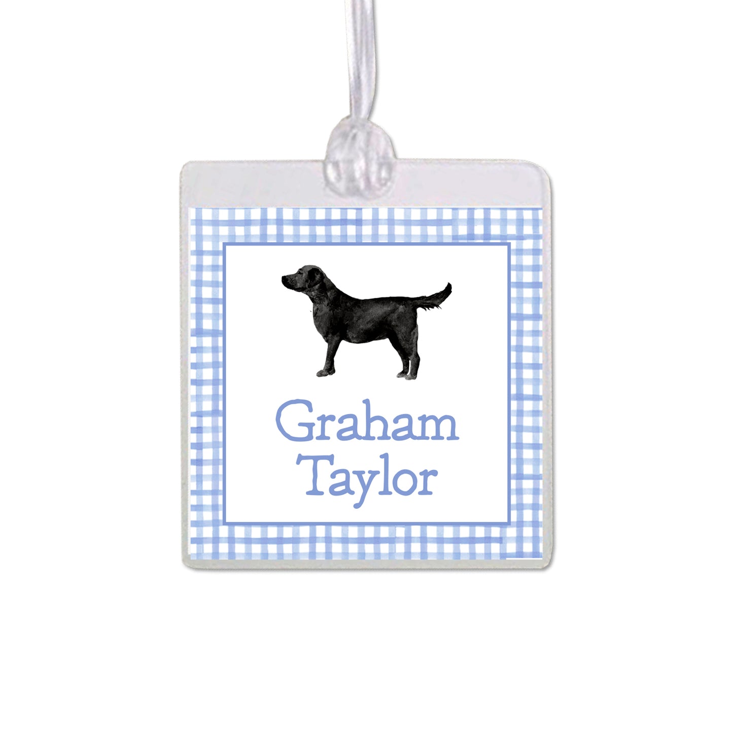 Black Labrador Retriever Bag Tag