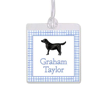 Black Labrador Retriever Bag Tag