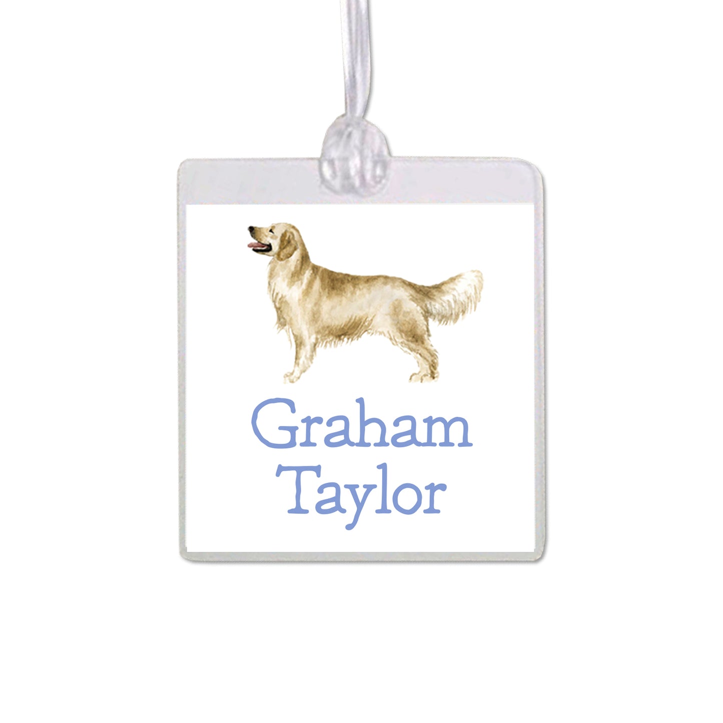 Golden Retriever Bag Tag