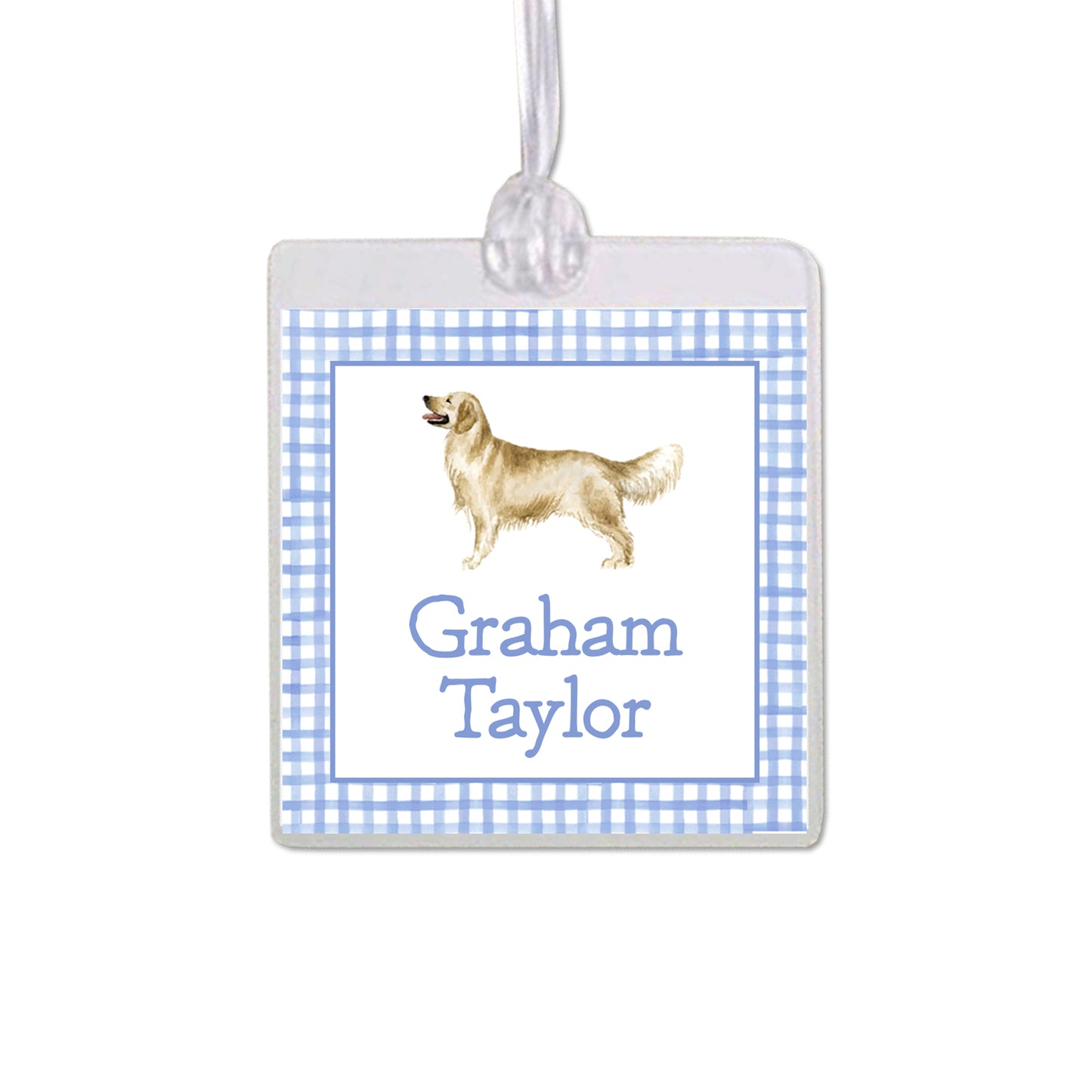 Golden Retriever Bag Tag