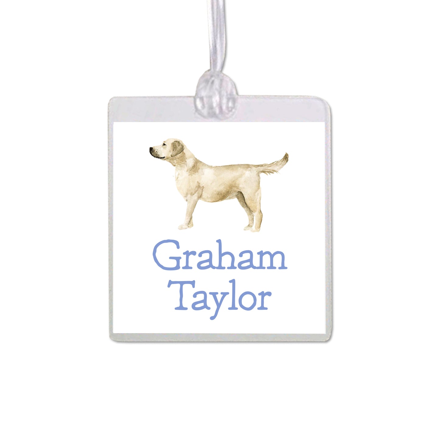 Yellow Labrador Retriever Bag Tag