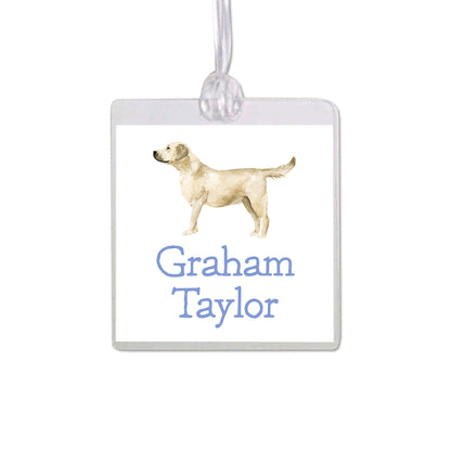 Yellow Labrador Retriever Bag Tag