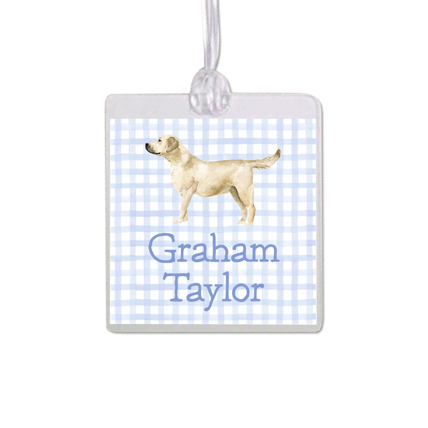 Yellow Labrador Retriever Bag Tag