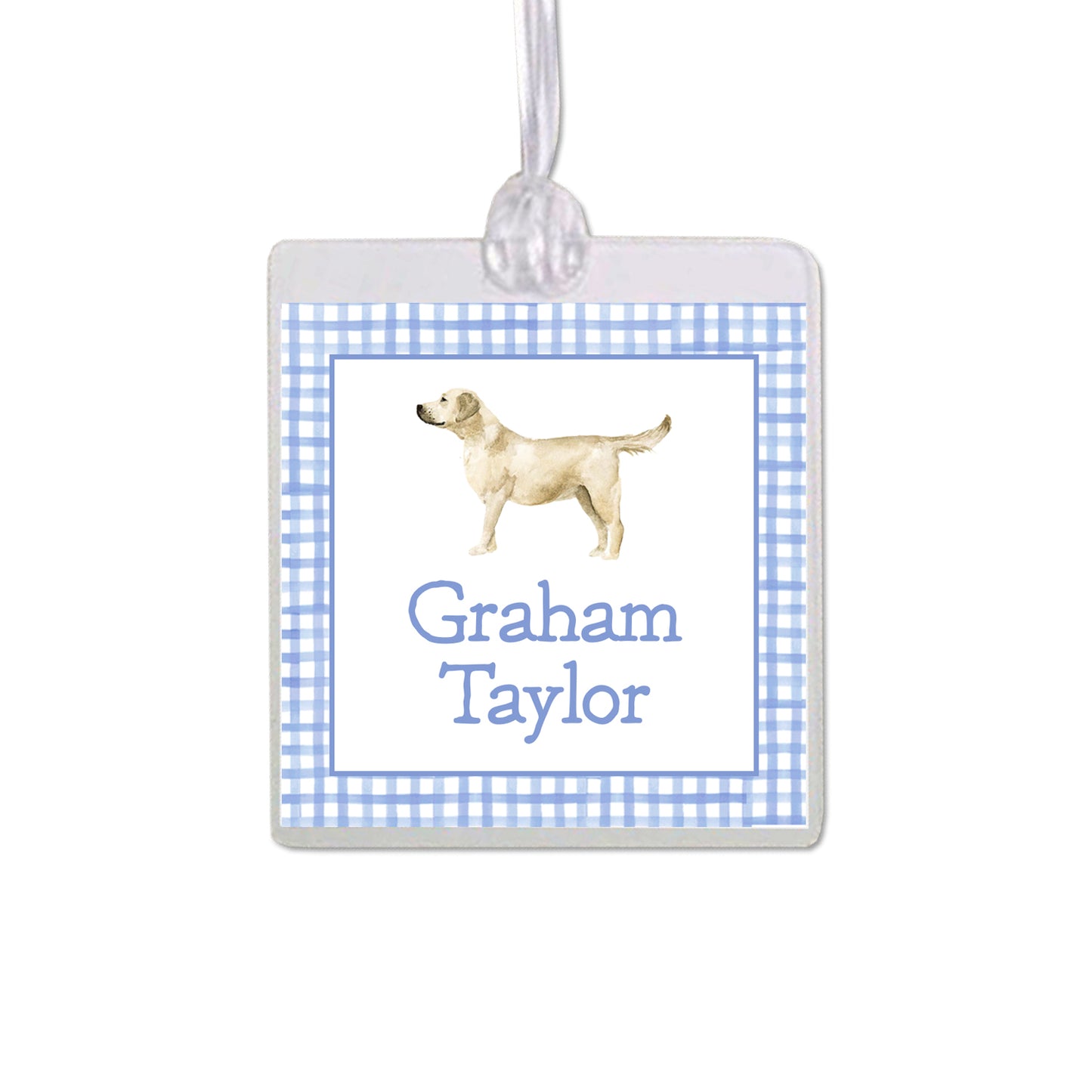 Yellow Labrador Retriever Bag Tag