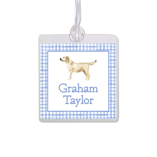 Yellow Labrador Retriever Bag Tag