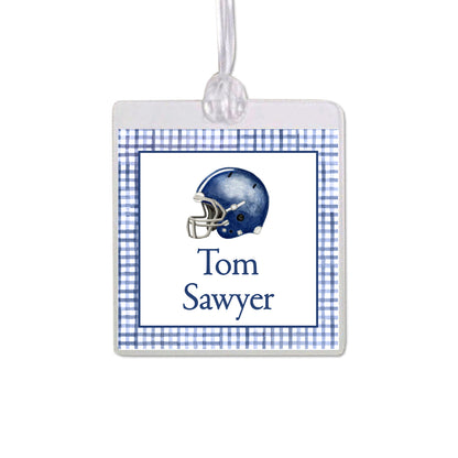Football Helmet Bag Tag
