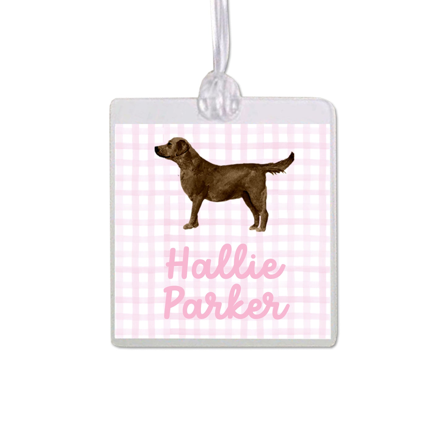 Chocolate Labrador Retriever Bag Tag
