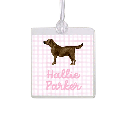 Chocolate Labrador Retriever Bag Tag