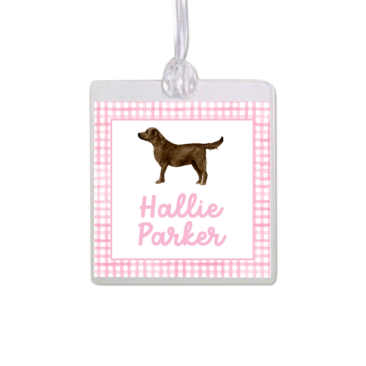 Chocolate Labrador Retriever Bag Tag