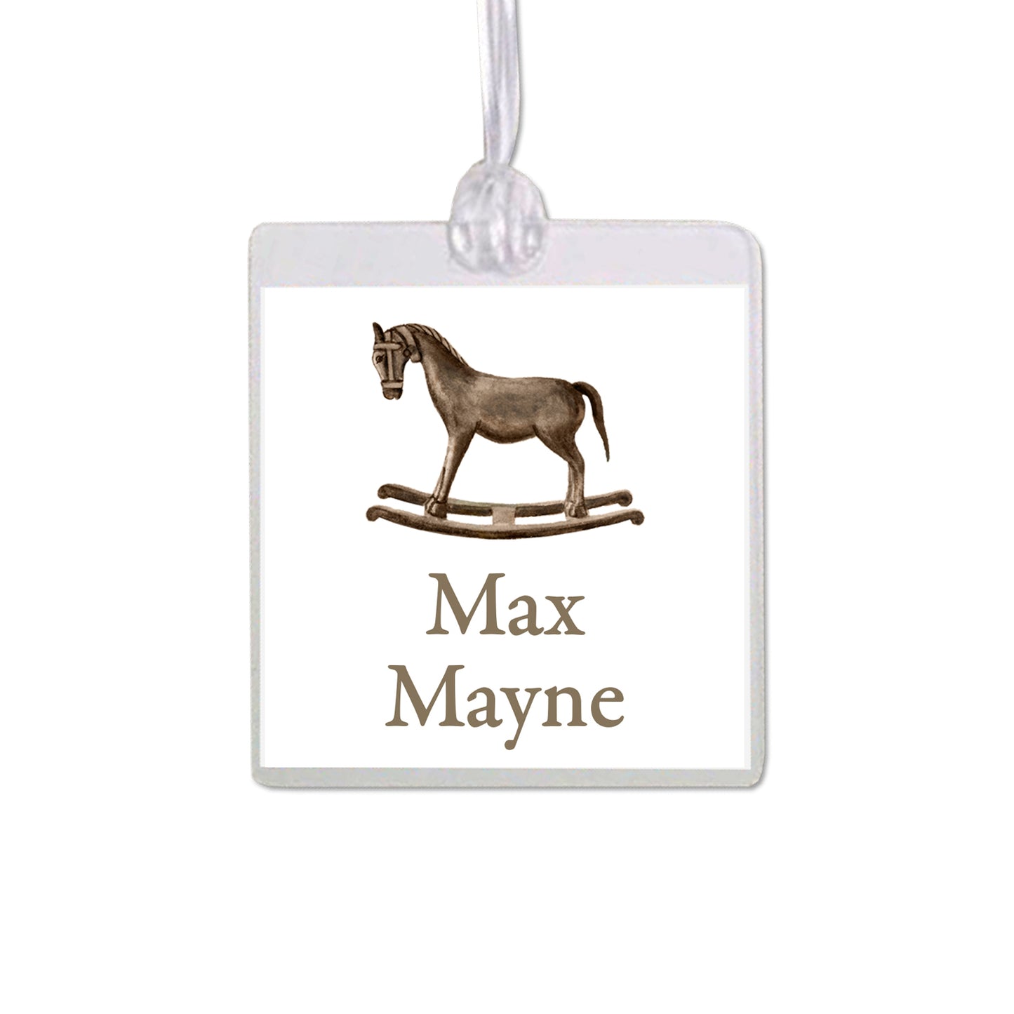 Rocking Horse Bag Tag