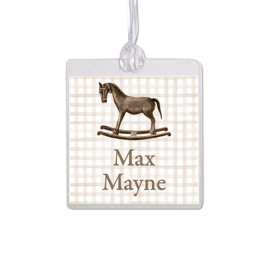 Rocking Horse Bag Tag