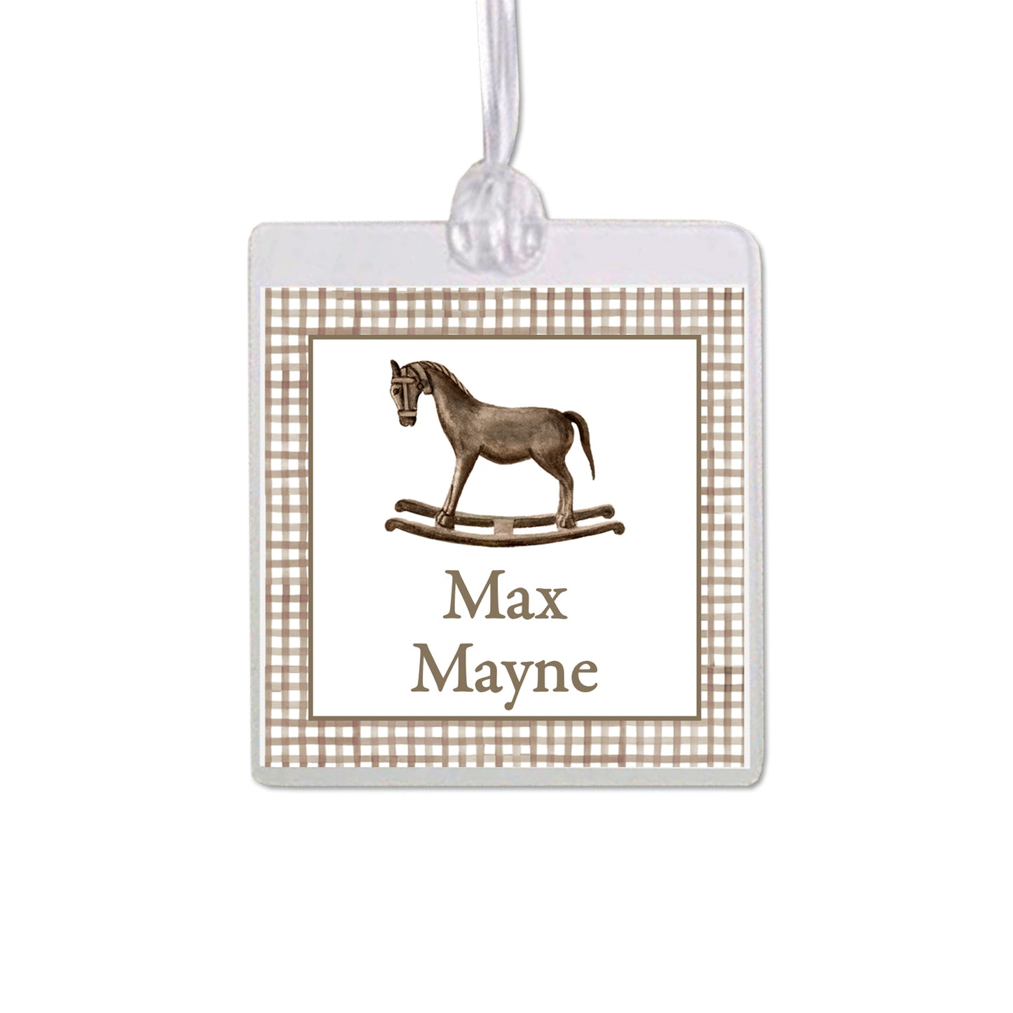 Rocking Horse Bag Tag