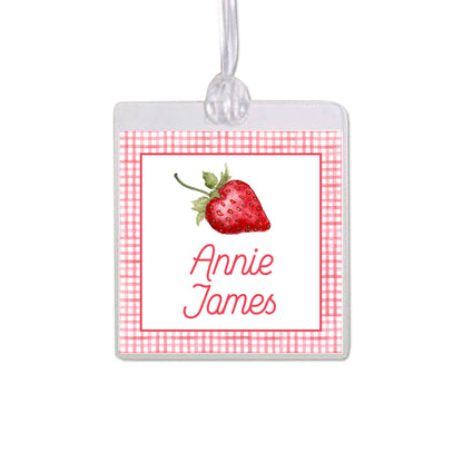 Strawberry Bag Tag
