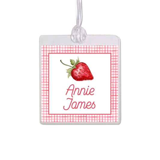 Strawberry Bag Tag