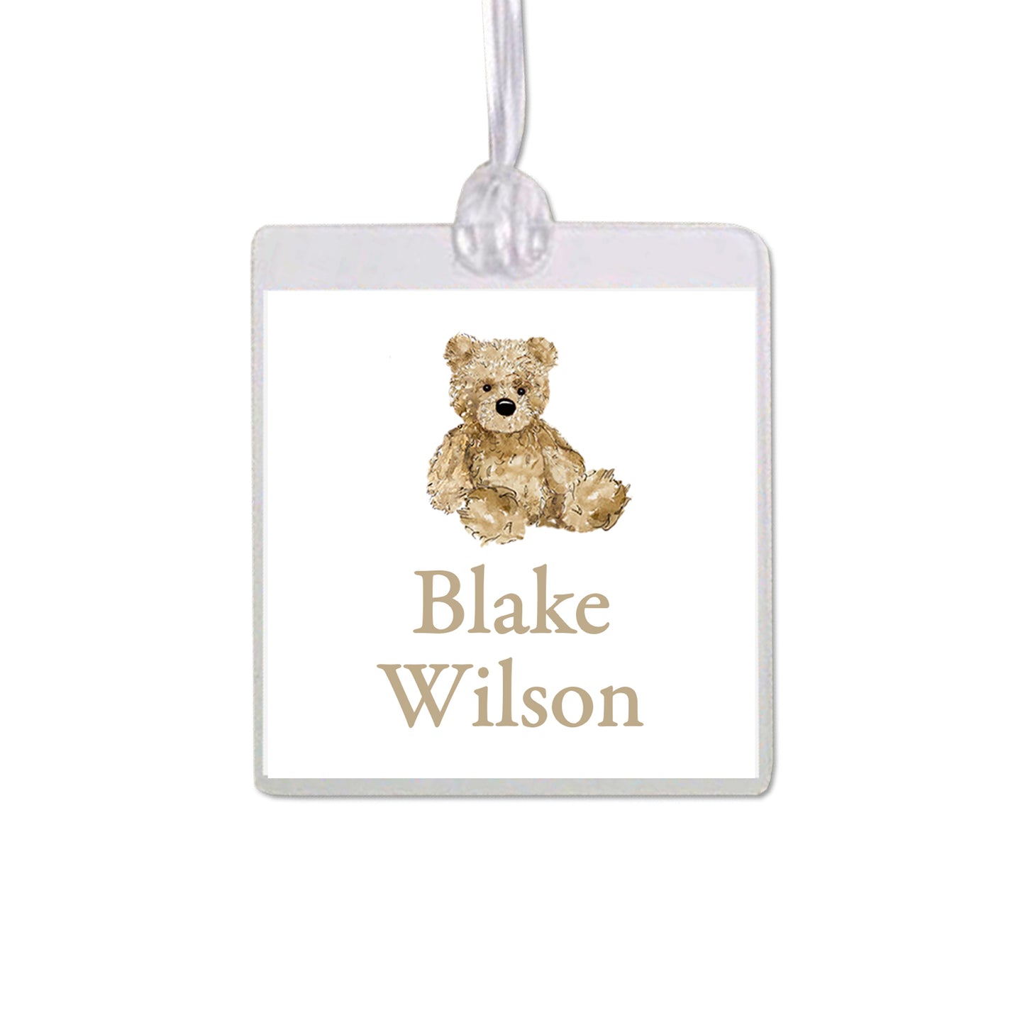 Teddy Bear Bag Tag