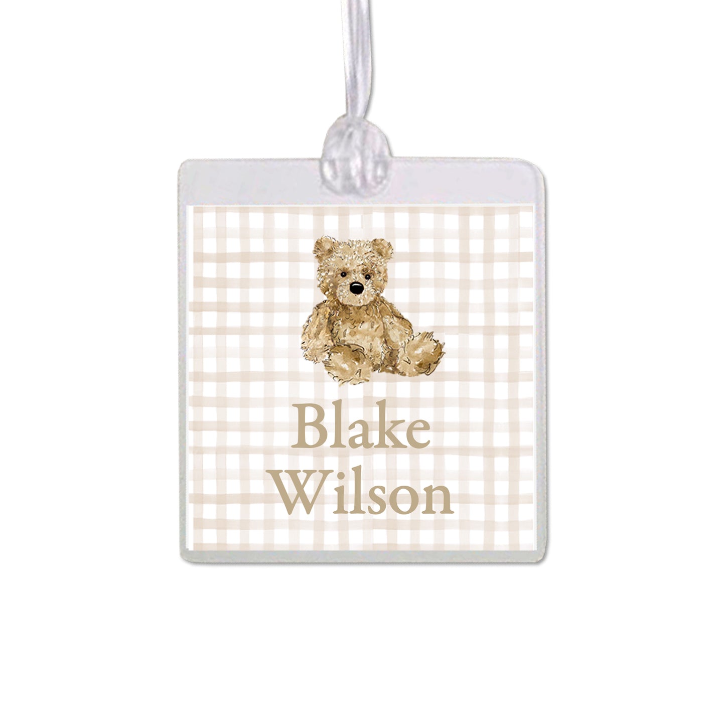 Teddy Bear Bag Tag