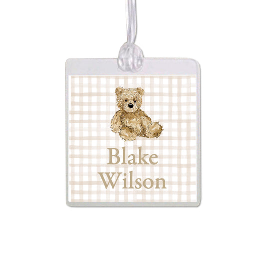 Teddy Bear Bag Tag