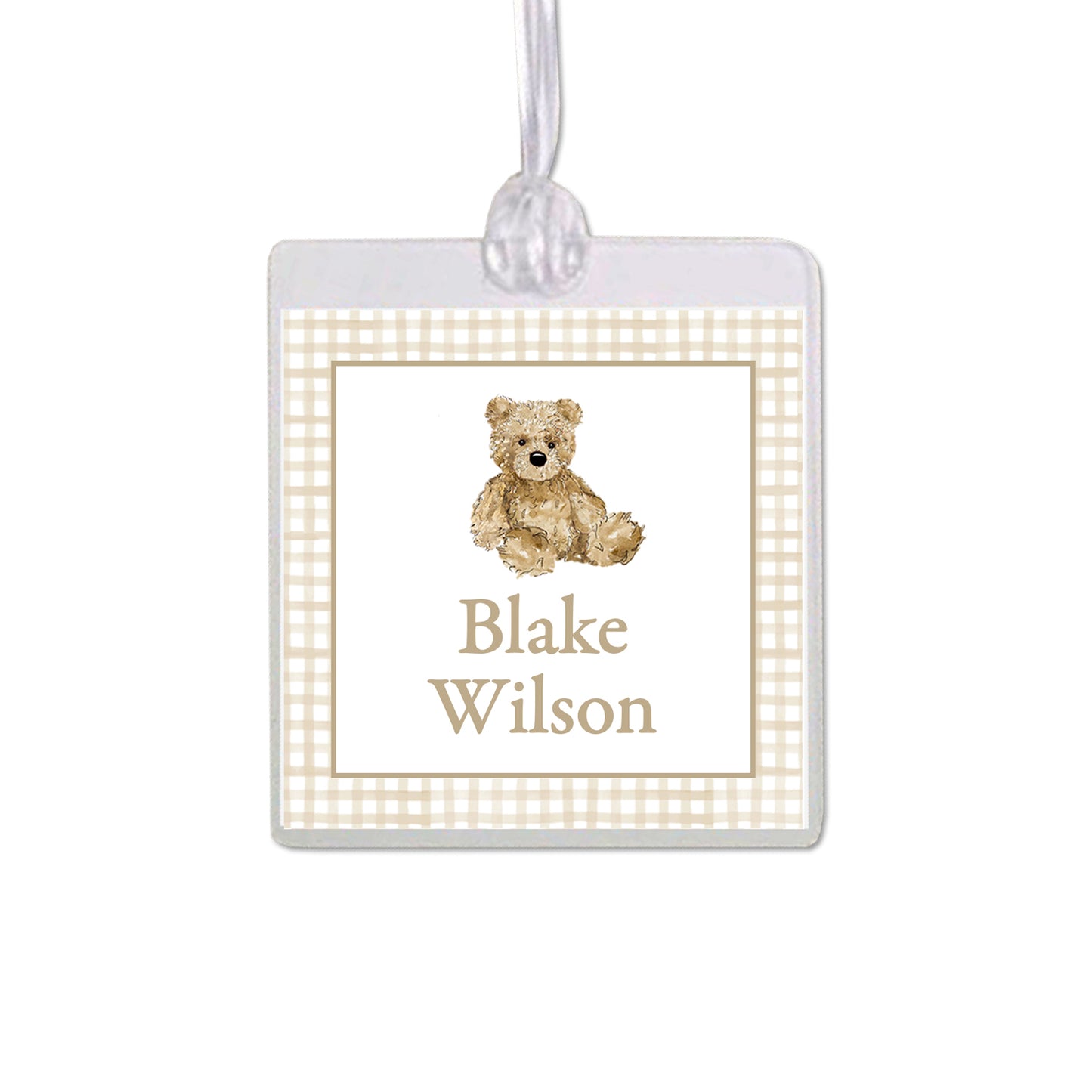 Teddy Bear Bag Tag