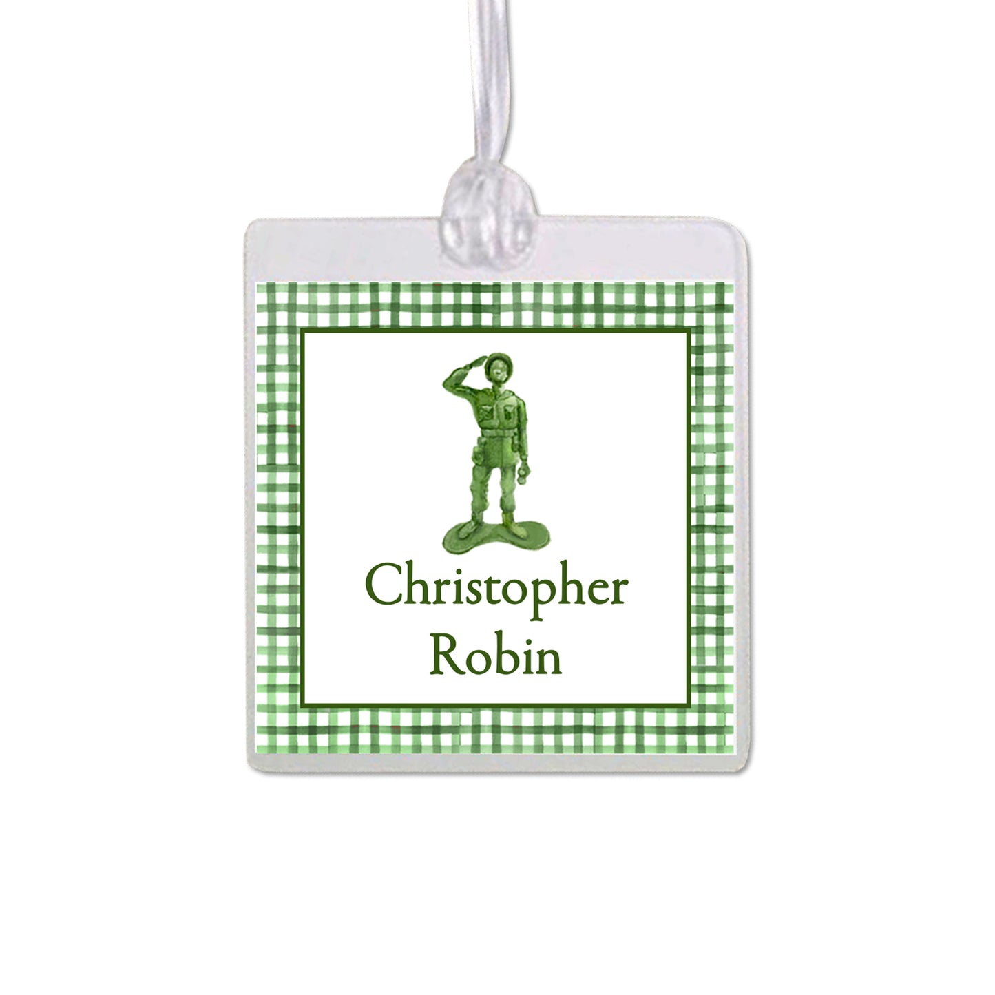 Army Man Bag Tag