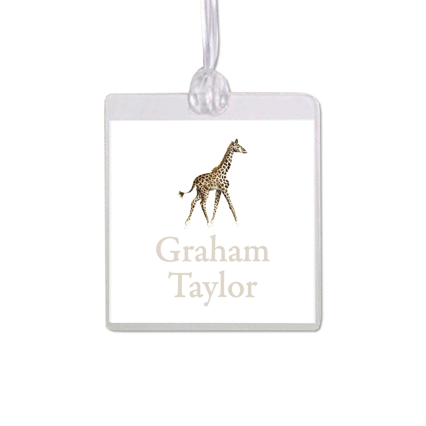 Giraffe Bag Tag
