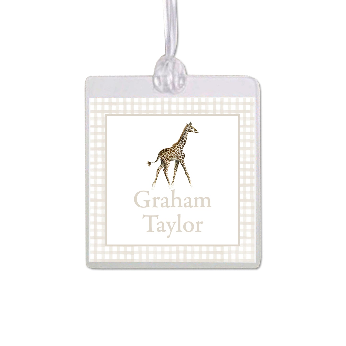 Giraffe Bag Tag