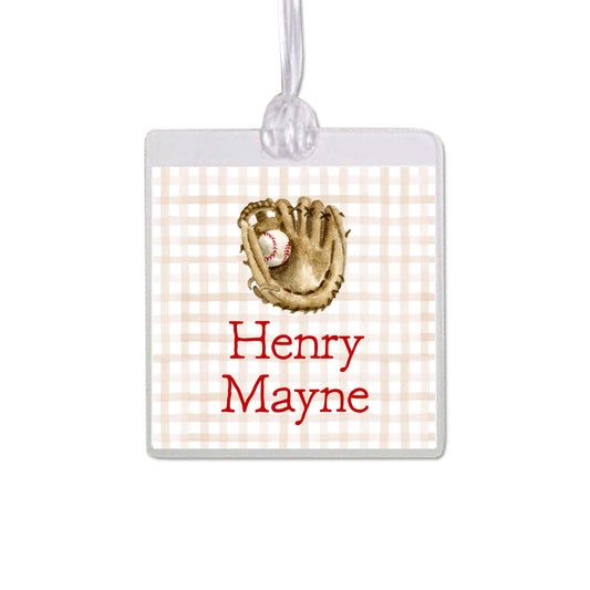 Baseball Glove Bag Tag