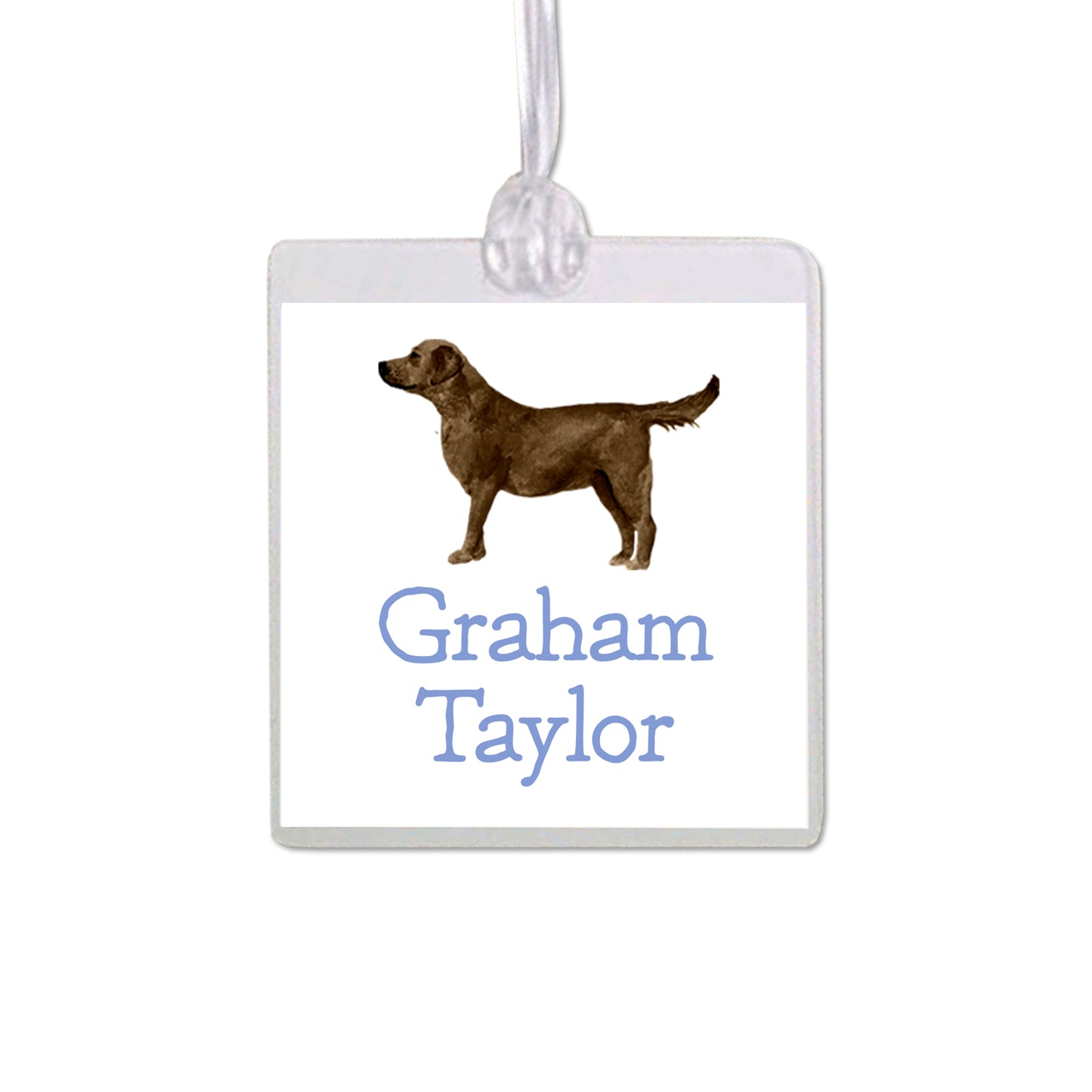 Chocolate Labrador Retriever Bag Tag
