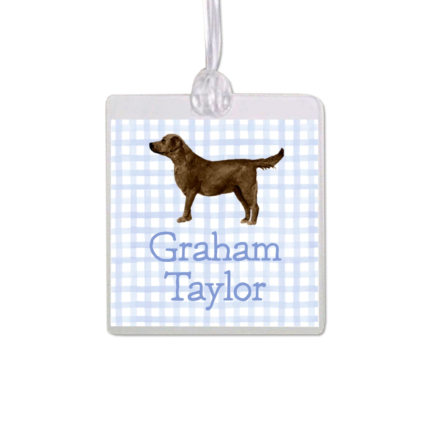 Chocolate Labrador Retriever Bag Tag